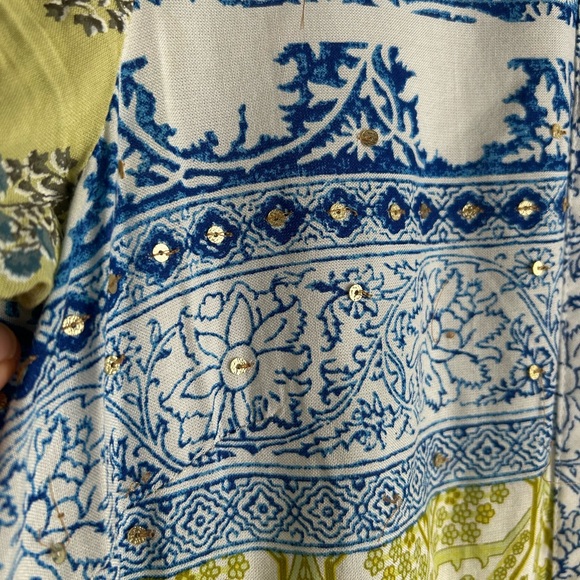 Cottagecore Floral Patchwork Midi Short Sleeve Dress - Picture 8 of 10